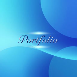 A stylish and modern front cover design for a professional portfolio