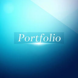 A stylish and modern front cover design for a professional portfolio