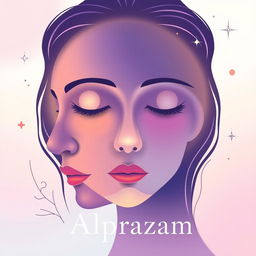 A vibrant Instagram profile picture for a psychology and personal development page named 'Alprazam'