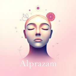 A vibrant Instagram profile picture for a psychology and personal development page named 'Alprazam'