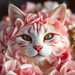 A detailed close-up shot of a beautifully styled, flower-themed design reminiscent of Lana Del Rey's aesthetic