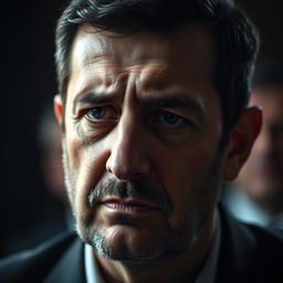 A poignant portrait of Bashar al-Assad, the Syrian leader, captured in a moment of raw emotion as he is crying