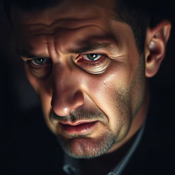 A poignant portrait of Bashar al-Assad, the Syrian leader, captured in a moment of raw emotion as he is crying