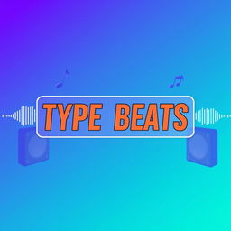 A professional and eye-catching banner for a YouTube channel focused on type beats