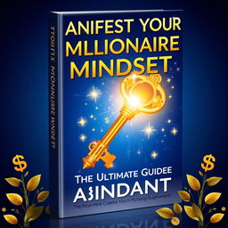 An engaging book cover for 'Manifest Your Millionaire Mindset: The Ultimate Guide to Abundance'
