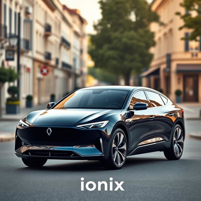 A stylish and modern car design featuring the brand name 'Ionix' prominently displayed
