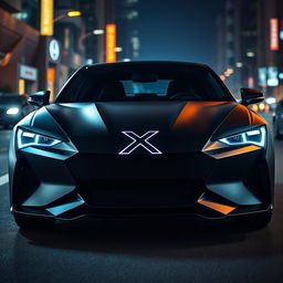 A striking and sophisticated car design featuring the brand name 'Ionix' with a bold 'X' logo prominently displayed