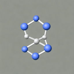 A high-quality digital art image, showcasing the molecular structure of C10H15N