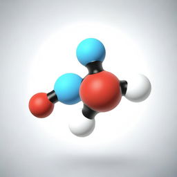 A high-quality digital art image, showcasing the molecular structure of C10H15N