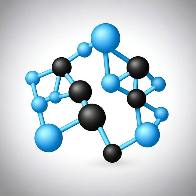 A high-quality digital art image, showcasing the molecular structure of C10H15N