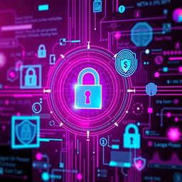 A striking image representing the integration of artificial intelligence in fraud detection for financial security