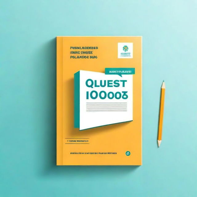 A high-quality digital art image depicting a book cover titled 'Quest for Top 100 (QFT 100)'