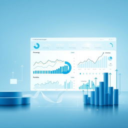 An elegant and sophisticated image illustrating the role of artificial intelligence in wealth management