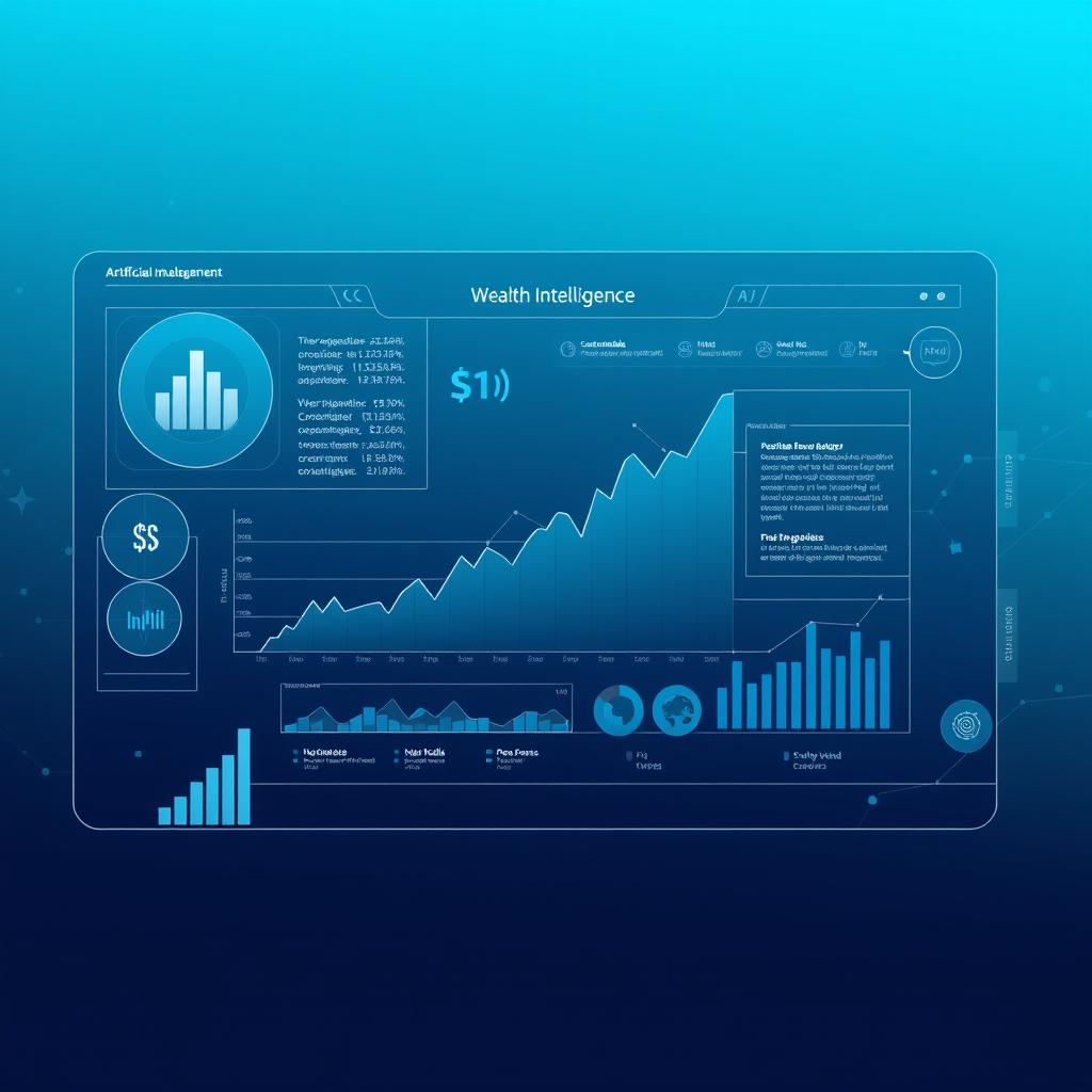 A refined image showcasing the application of artificial intelligence in wealth management