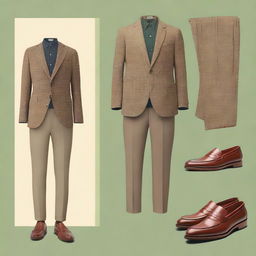 An image showcasing an outfit that exudes old money casual elegance