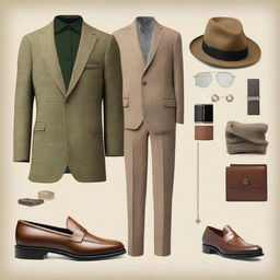 An image showcasing an outfit that exudes old money casual elegance