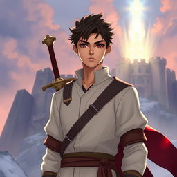 A young male character, embodying the spirit of a leader