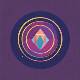 A captivating digital art image of a fortune teller's logo