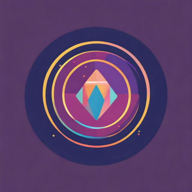 A captivating digital art image of a fortune teller's logo