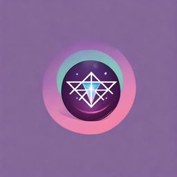 A captivating digital art image of a fortune teller's logo