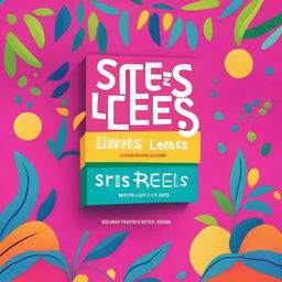 A high-quality digital art image depicting the cover of a book titled 'Stress Less: A Teen's Guide to Relieving Stress'