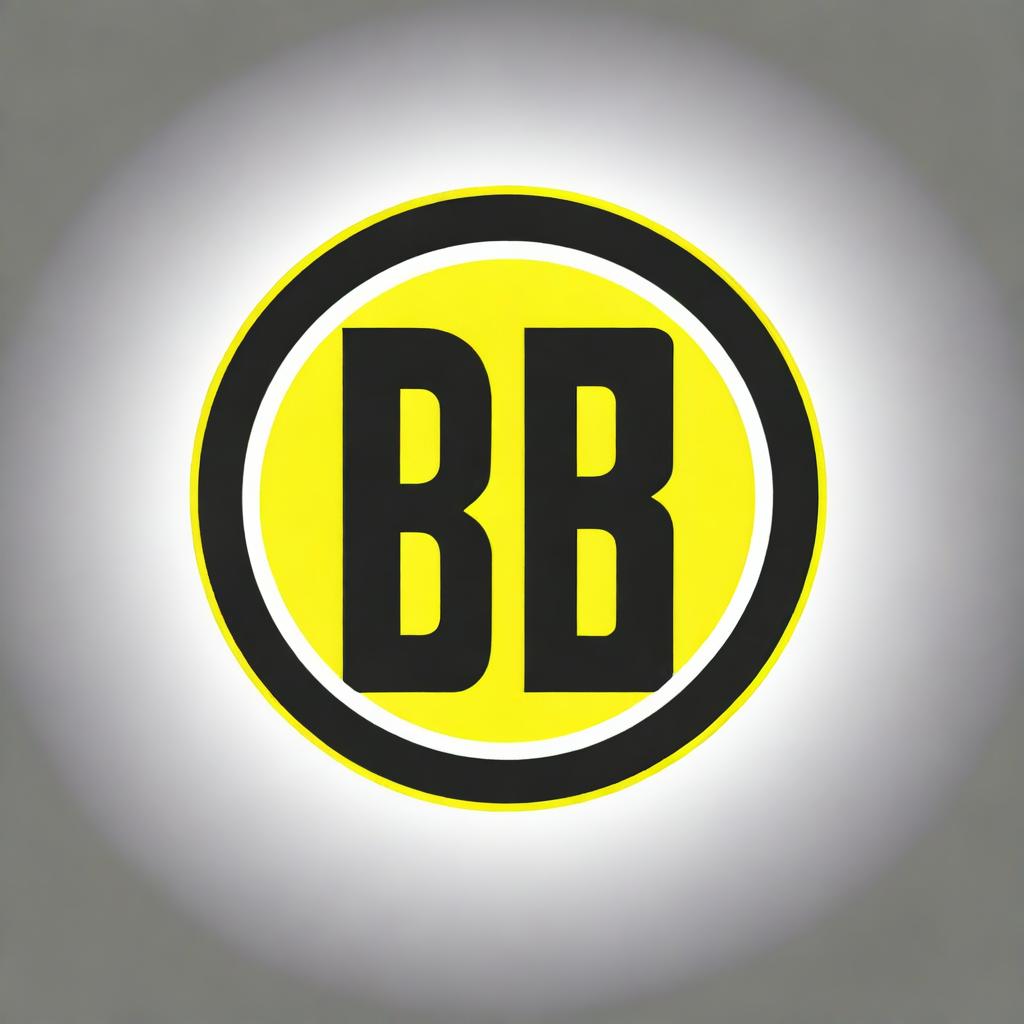 This is a digital art representation of the Borussia Dortmund football club logo