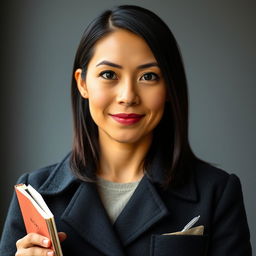 A 38-year-old woman with an eye-catching yet simple appearance