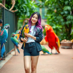 A beautiful Korean woman posing elegantly and attractively, with intimate charm, standing facing the camera with a soft smile