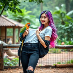 A beautiful Korean woman posing elegantly and attractively, with an intimate expression