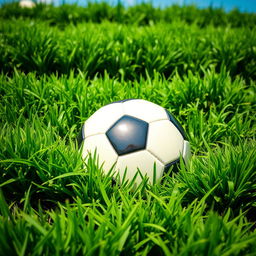 A vibrant, detailed scene featuring a lush field of grass layered upon more grass, creating a rich, textured landscape