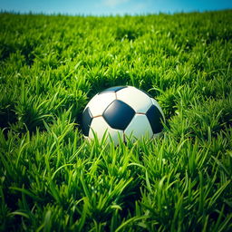 A vibrant, detailed scene featuring a lush field of grass layered upon more grass, creating a rich, textured landscape