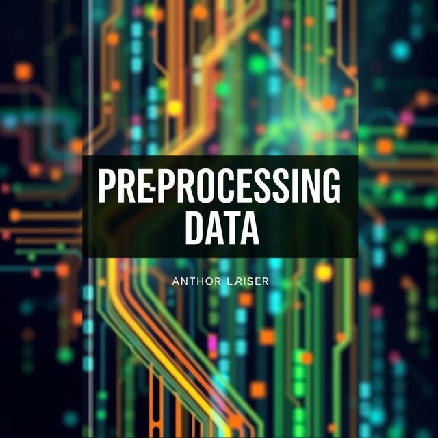 A visually appealing book cover design for a book titled 'Preprocessing Data'