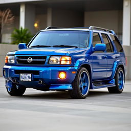 A 2001 Nissan Pathfinder SE R50, beautifully finished in Nissan's TV2 Bayside Blue