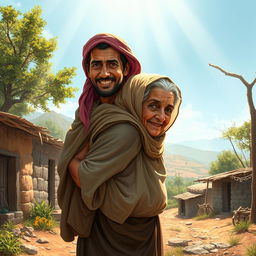 Despite living in poverty, Uwais al-Qarni is depicted as having a heart rich in faith and love