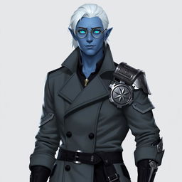 A tall, 26-year-old Drow named Jayce Kovacs stands confidently