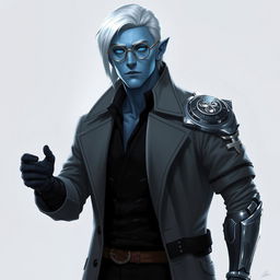 A tall, 26-year-old Drow named Jayce Kovacs stands confidently