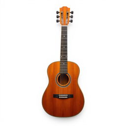 A stunning game icon featuring a single classical guitar elegantly displayed against a pure white background
