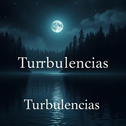 A hyper-realistic vertical image designed for a book cover titled "Turbulencias"