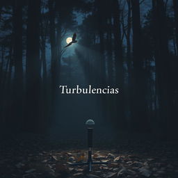 A hyper-realistic vertical image for a book cover that conveys themes of melancholy, conflict, and solitude