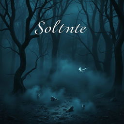 A hyper-realistic vertical image for a book cover that evokes feelings of melancholy, conflict, and solitude