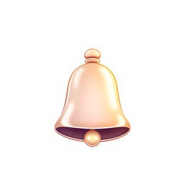 A charming game icon featuring a single bell artfully displayed against a bright white background