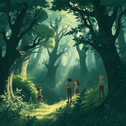 An expansive A3-sized illustration showcasing the techniques of light and shadow rendering in character drawing