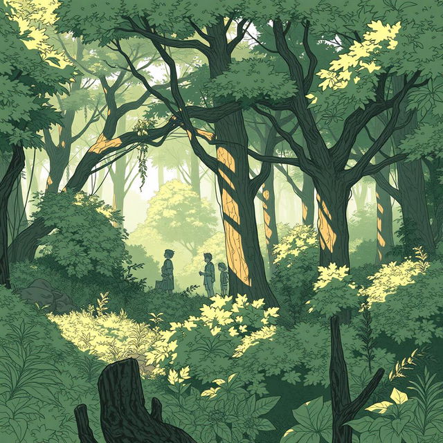 An expansive A3-sized illustration showcasing the techniques of light and shadow rendering in character drawing
