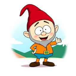 A fun depiction of a gnome character inspired by South Park