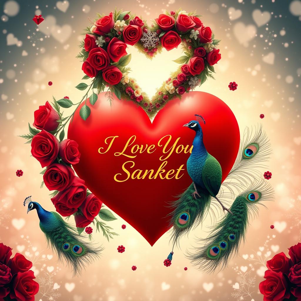 A breathtaking romantic masterpiece capturing the essence of the holiday season