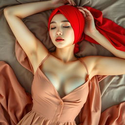 A stunning 23-year-old Japanese woman with an oval face and delicate features, resembling youthfulness with the essence of a 15-year-old