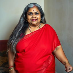 A mature Bengali woman, 45 years old, exemplifying an alluring SSBBW figure