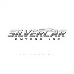 A modern and professional logo design for 'SILVERCAR ENTERPRISE'