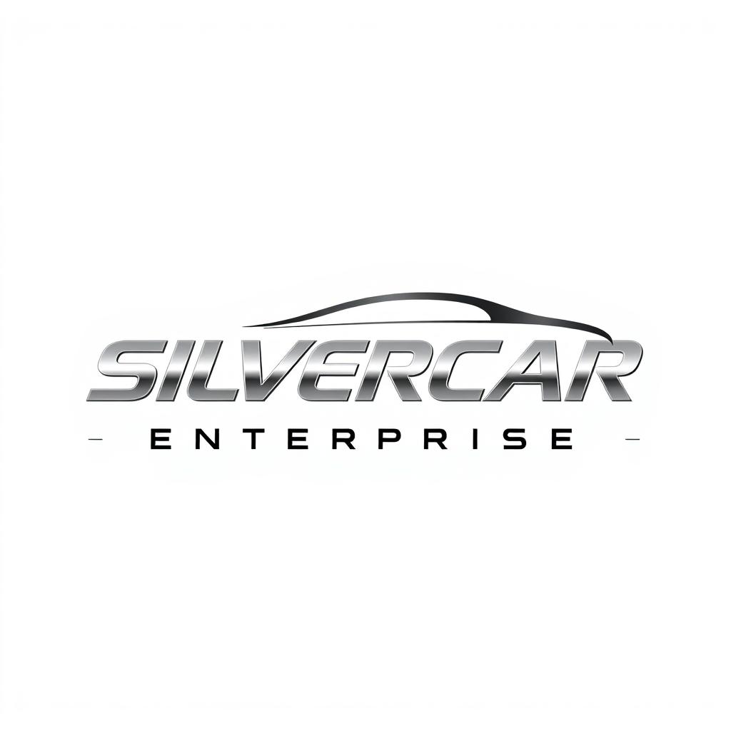 A modern and professional logo design for 'SILVERCAR ENTERPRISE'