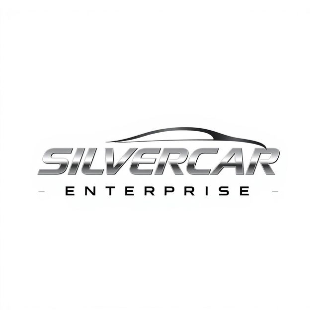 A modern and professional logo design for 'SILVERCAR ENTERPRISE'
